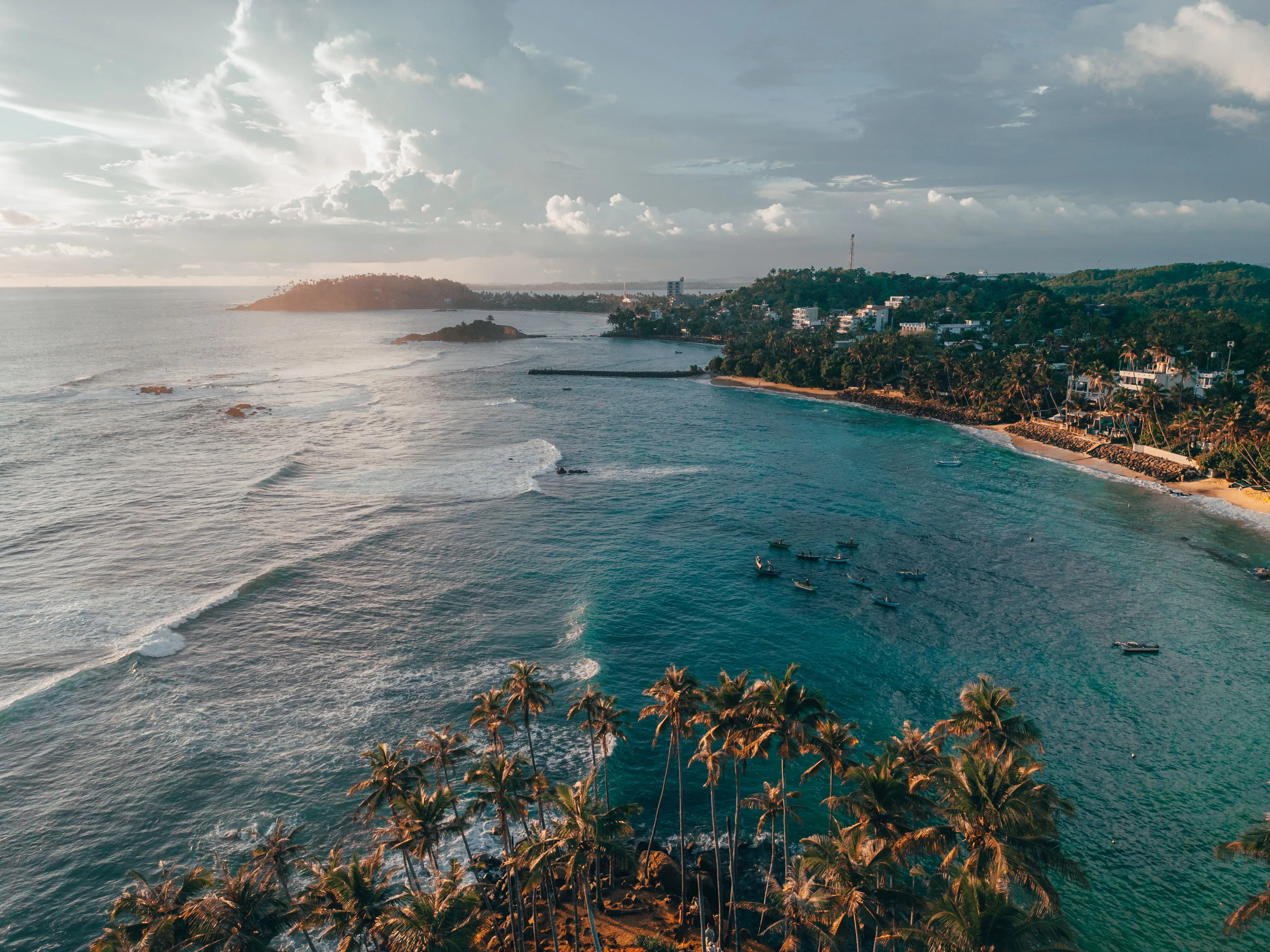 Tropical Sri Lankan coastline